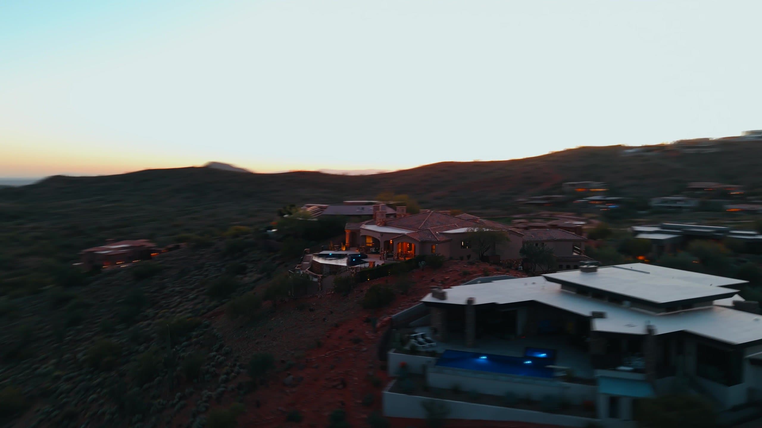 Sonoran high-desert vista at dusk