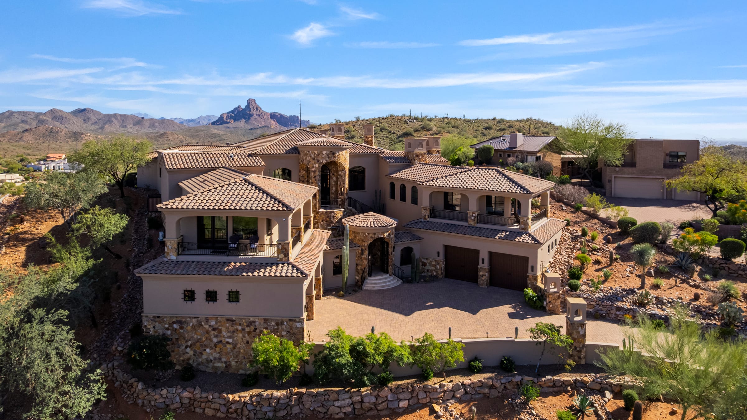 Estate below Pinnacle Peak in North Scottsdale